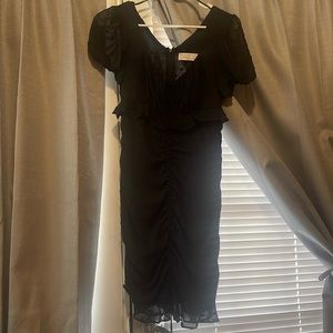 Black mini dress